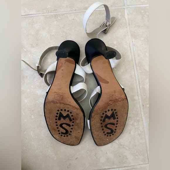 Stuart Weitzman White Strappy Sandals - Picture 2 of 5